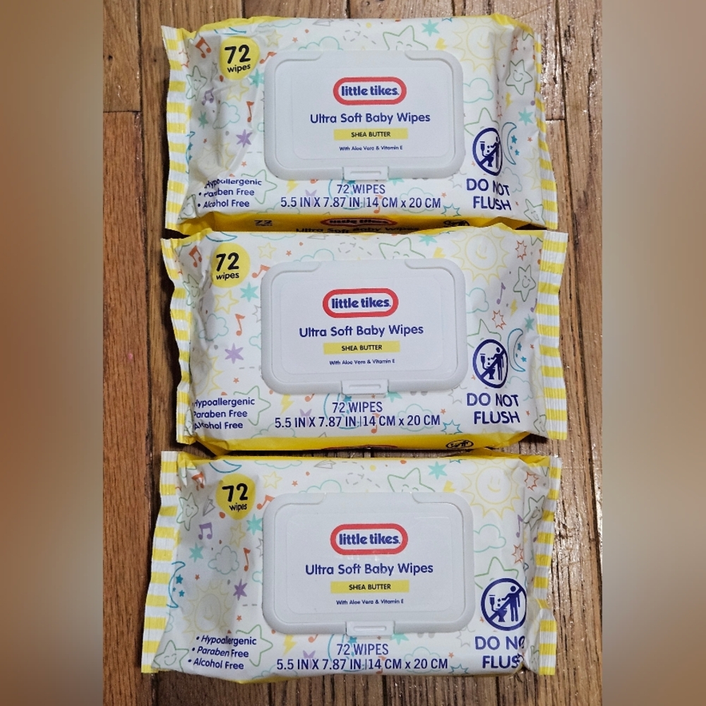 NWT 》3×《 LITTLE TIKES ULTRA SOFT BABY WIPES 72ct PACKS! - Picture 15 of 16